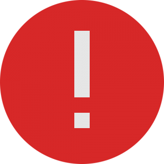 high resolution photo of the red exclamation point error 23